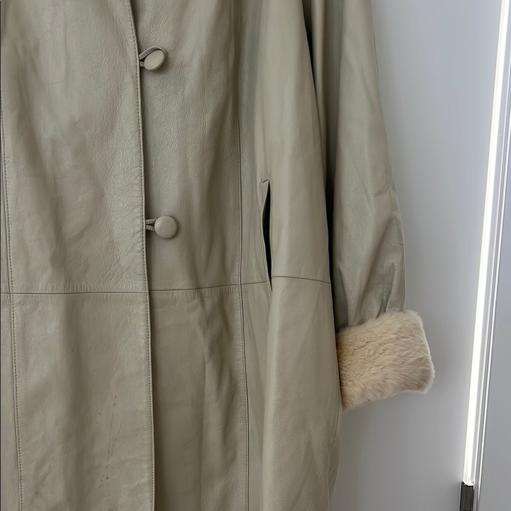 Saks Potts Style Oversized Pennyland Taupe Coat